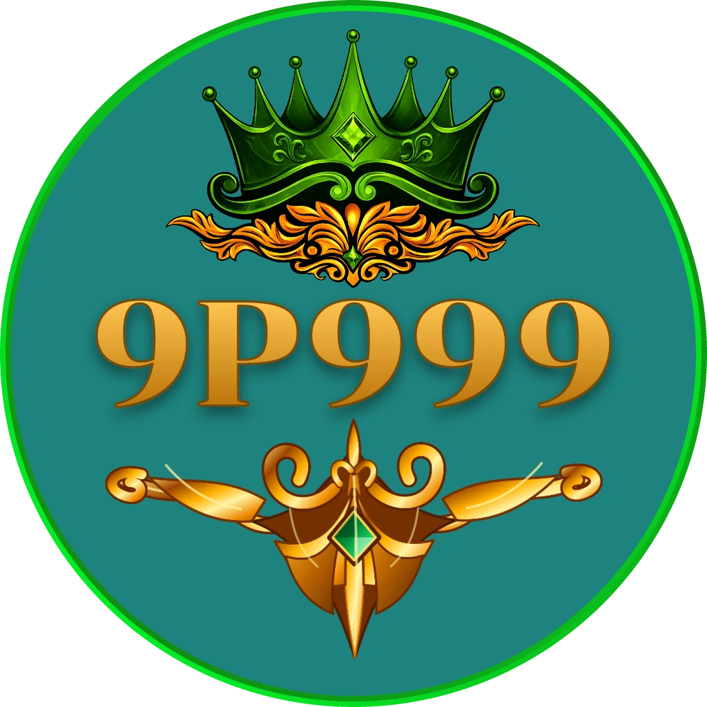 Glamorous casino atmosphere with a confident woman in a red dress holding poker chips near a roulette table at 9P999 online casino in Bangladesh